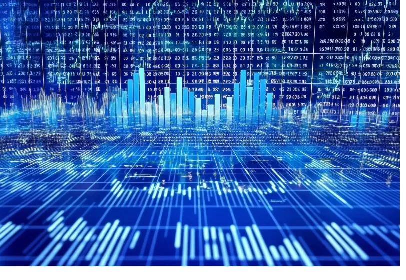 Abstract visualisation of financial data processing at scale